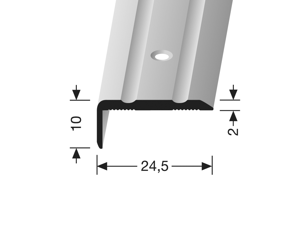 Winkelprofil edelstahl PF 236, 100 cm